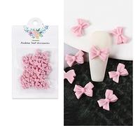 50 pz/set archi di fascino del chiodo decorazioni di arte Bowknot Bowknot Charms decorazione archi decalcomanie del chiodo