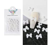 50 pz/set archi di fascino del chiodo decorazioni di arte Bowknot Bowknot Charms decorazione archi decalcomanie del chiodo