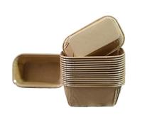 50 pz/set Stampo for Torta Forma Rotonda Rettangolare Teglia for Pane Carta for Cupcake Compatibile for la Cottura(B)