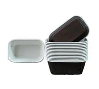 50 pz/set Stampo for Torta Forma Rotonda Rettangolare Teglia for Pane Carta for Cupcake Compatibile for la Cottura(C)