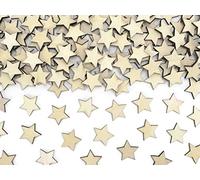 50 PZ Stella Stellina in legno 2x2 cm decorazione bomboniera