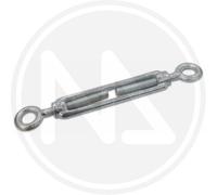 50 Pz - Tenditore 2 Occhi Mm 6 Zincato