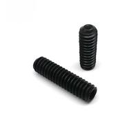 50 pz UNC 2#-56 4#-40 5# 6#-32 8#-32 Standard USA Acciaio inossidabile 304 Nero Esagonale con esagono incassato Allen Cup Point Grano Bullone Set Screw-8-32,1/4", acciaio di grado 12.9