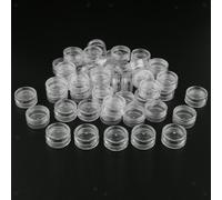 50 Pz Vasetti Cosmetici Coperchi Salone Accessori