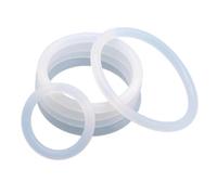 50 pz VMQ O Ring Spessore CS 2/3/3.5/4mm Anelli di Tenuta in Gomma Bianca OD 5-100mm O-Ring in Silicone per Uso Alimentare Resistente al Calore (Color : OD 10mm, Size : CS 2mm)