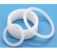 50 pz VMQ O Ring Spessore CS 2/3/3.5/4mm Anelli di Tenuta in Gomma Bianca OD 5-100mm O-Ring in Silicone for Uso Alimentare Resistente al Calore(OD 40MM_CS 3.5MM)