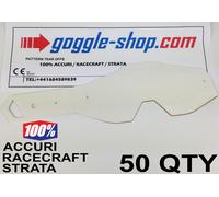 50 Qty Goggle-Shop Tear Offs Per 100% Motocross Goggles Accuri Strata Racecraft