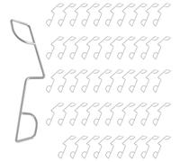 50 Recinzione Fermare Tintinnio Battito,Clip Resistente Pannello Acciaio Inossidabile per 12 Recinzioni,Protezione Vento Montaggio Pannelli Post Garden,Staffe Anti-Razzie Resistenti Intemperie,Argento