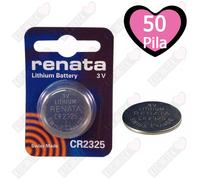 RENATA Batteria Litio 3V CR2325, Pulsante Batteria CR 2325 Pile A Bottone, 50PZ