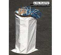 (50) Riutilizzabile Contractor Sandbags- 63.5cm x 102cm - Scarti,Dumpster Borsa,