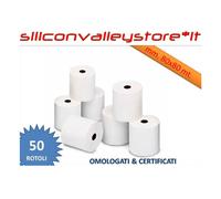 50 Rotoli Termici 80x80 Metri Certificati con Carta di Altissima qualità