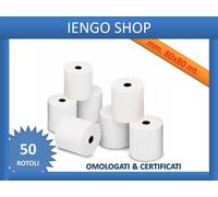 50 ROTOLI TERMICI MM 80 X 80 METRI CARTA CERTIFICATA DI ALTA QUALITA'