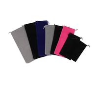 50 sacchetti di velluto con coulisse for bottiglie di profumo, sacchetti for imballaggio regalo di Natale for telefoni Per Collana(Mixed,10x20cm (3.9x7.9in))