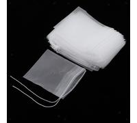 50 Sacchetti Filtro Per Tè A Rete Vuoti, Bustine Di Tè Alle Erbe Sfuse Con