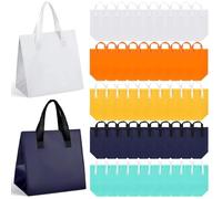 50 sacchetti isolati per la consegna di alimenti caldi e freddi, frutti di mare, pizza, caffè e altro ancora, sacchetti termici ecologici per la consegna (colorati, 50 pezzi)