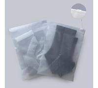 50 sacchetti organizer per costume da bagno, 15,2 x 22,9 cm, in plastica satinata, con cerniera, per riporre indumenti da viaggio, per bikini, articoli da toeletta, asciugamani, biancheria intima,