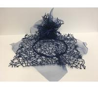 50 SACCHETTI PORTA CONFETTI BOMBONIERE VELO RETE TONDO CON TULLE FAI DA TE