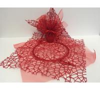 50 SACCHETTI PORTA CONFETTI BOMBONIERE VELO RETE TONDO CON TULLE FAI DA TE