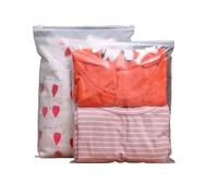 50 sacchetti trasparenti con chiusura a zip, per riporre vestiti, riporre asciugamani, per proteggere da umidità e polvere, richiudibili, organizzare e organizzare (35x45 cm, trasparente)