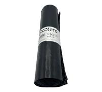 50 sacchi spazzatura 90x120-150 litri resistenti (Nero)