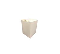 50 scatole bomboniere cartone pieghevole seta avorio 8x8x11 cm SCO-13137-50