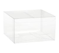 50 scatole bomboniere trasparenti pvc 10x10x5 cm FCA-PVC56-50