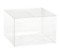 50 scatole bomboniere trasparenti pvc 12x12x8 cm FCA-PVC42-50