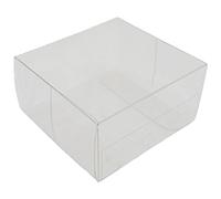 50 scatole bomboniere trasparenti pvc 5x5x2,5 cm FCA-PVC59-50