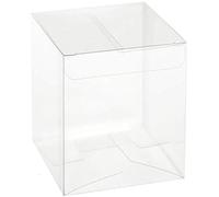50 scatole bomboniere trasparenti pvc 6x6x12 cm FCA-PVC51-50