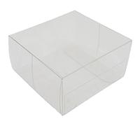 50 scatole bomboniere trasparenti pvc 6x6x3 cm FCA-PVC8-50