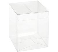 50 scatole bomboniere trasparenti pvc 8x8x13 cm FCA-PVC54-50