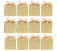 50 scatole per bomboniere: scatole per cioccolatini quadrate dorate da 5 cm -