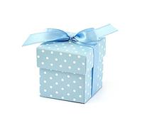 50 scatole regalo (Bleu) per matrimonio, battesimo, nascita