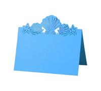 50 Segnaposti Nautici Per Apparecchiare La Tavola, Segnaposti Con Conchiglie E Stelle Marine Ritagliate Per Feste Di Matrimonio Sulla Spiaggia