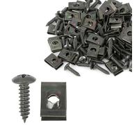 50 Set 4.2x16mm Auto Clips U Clip Vite Assortimento Verde