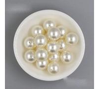 50 set 6/8/10/12/14/16/20 mm-14 mm, 50 set di rivetti rotondi bianchi con perle, borchie e punte per abbigliamento/cappelli/pantaloni, rivetti con perline fai da te per pelle