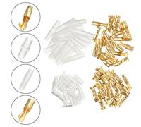 50 Set Connettore Terminali Auto Trasparente Proiettile W/Manicotto Raccordi