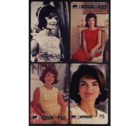 €50. Set Di 4 Carte Di Jackie Kennedy 'Un Tributo A...' In Cartella Telefono