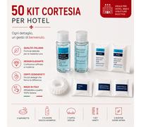 50 Set di Cortesia in Scatola Elegante Box di Benvenuto Kit per Hotel B&B