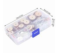 50 set di giunti per bambole, accessori per ebanisteria in legno sintetico e acciaio, kit di fissaggio mobile - resistente all'acqua e alla ruggine, pratica scatola portaoggetti