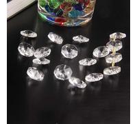 50 Set Di Ottagonali per trasparente perline for Candelabri E Tende