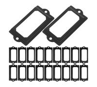 50 set di porta etichette per cassettiere in ferro antico con viti per