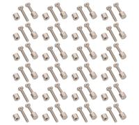 50 Set Distanzatori Metallici per Cornici e Insegne Acriliche | Fissaggio Nascosto, Supporto Sicuro, Finitura Argentata, per Casa e Negozio, Adatti a Pannelli 15-18mm