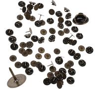 50 Set Dorsi per Spille a Farfalla in Rame, Chiusura Clutch per Badge | Accessori per Gioiellieri e Collezionisti, Scatola in Metallo Portatile, Uso Fai da Te e Revers