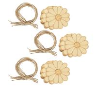 50 Set Fette di Legno Grezzo per Decorazioni Creative, e Casa | Superficie Liscia e Vuota, Stile Rustico, per Ghirlande, Albero di Natale, Aula e Scaffale