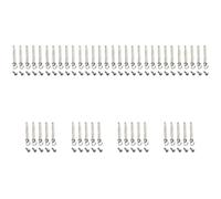 50 Set Kit Riparazione Ventaglio Pieghevole Multi Misura | Rivetti e Dadi Inclusi, Finitura Argento Lucida, per Restauro Manuale e Montaggio delle Stecche