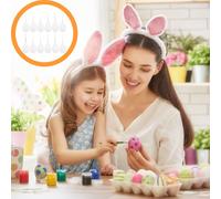 50 Set Pendenti d'uovo in plastica FAI DA TE Uova di Pasqua Uova Graffiti