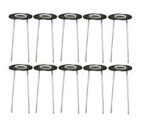 50 Set Picchetti a U per Giardino, Acciaio Zincato | Ancoraggio per Piante, Teloni, Tende e Canopie, Uso in Giardino E'aperto, Set