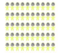 50 Set Porta badge vuoto Appendi presa per spazzolino Spina Gancio per asciugamano Parti 58 mm