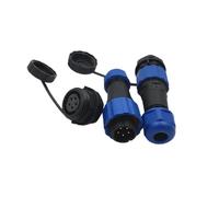 50 set SP16 2 3 4 5 6 7 8 9 pin connettore aeronautico dritto impermeabile 16 mm IP68 cavo industriale spina maschio e presa femmina(5PIN)